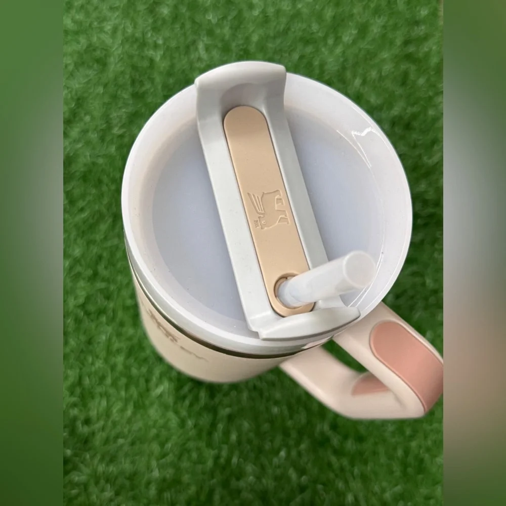 Stanley Blush Pink Travel Mug with Handle - Picture 3 of 6